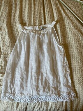 0039 Italy Linen Sleeveless Top